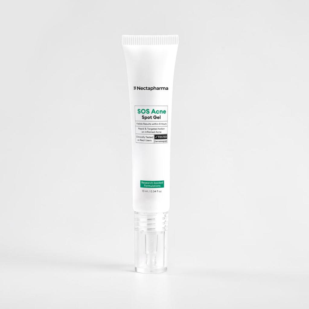 เจลแต้มสิว Nectapharma SOS Acne Spot Gel ลดสิวอักเสบ สิวยุบไว