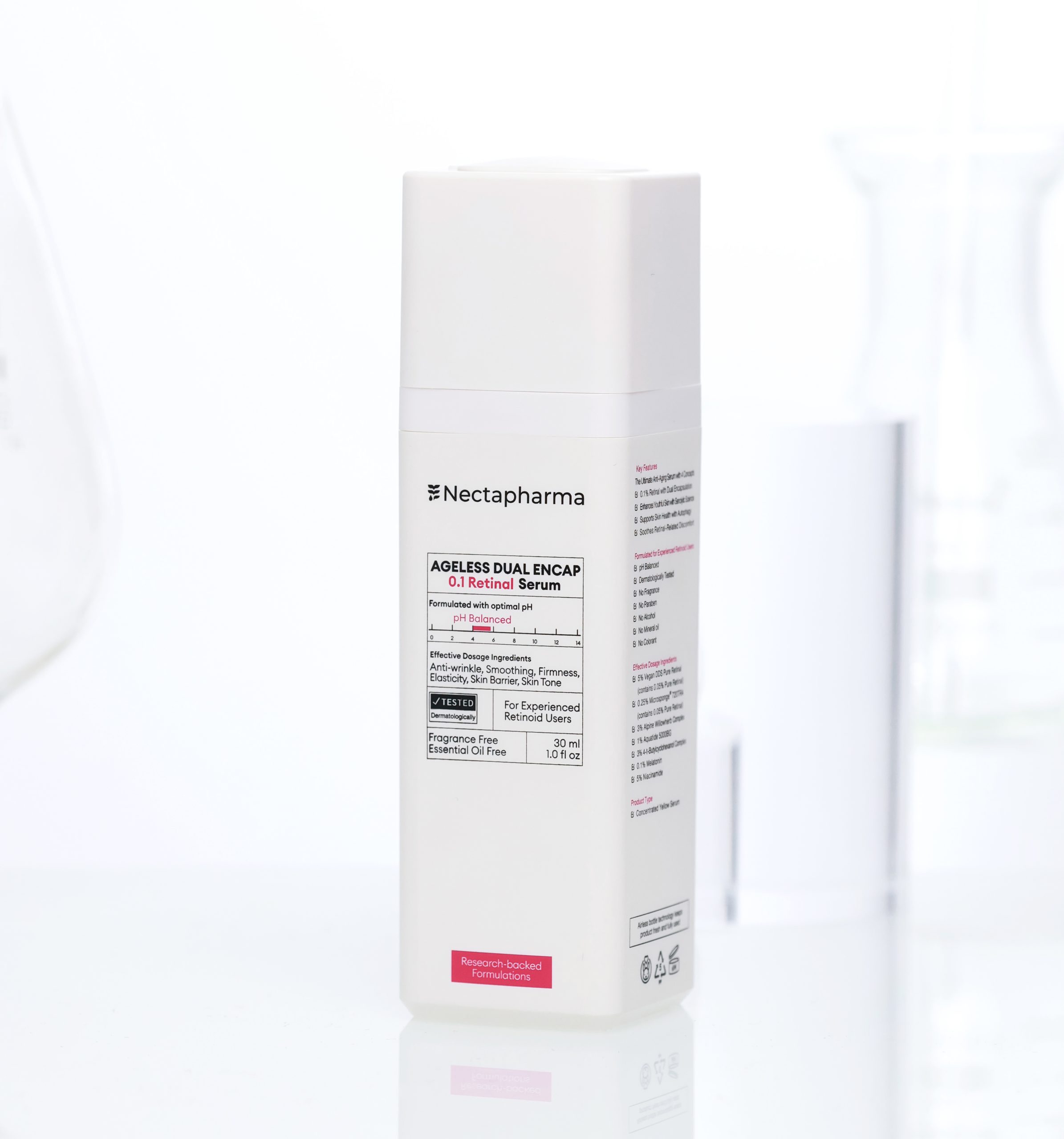 เซรั่มเรติแนล Nectapharma Ageless Dual Encap 0.1 Retinal Serum ลดริ้วรอย