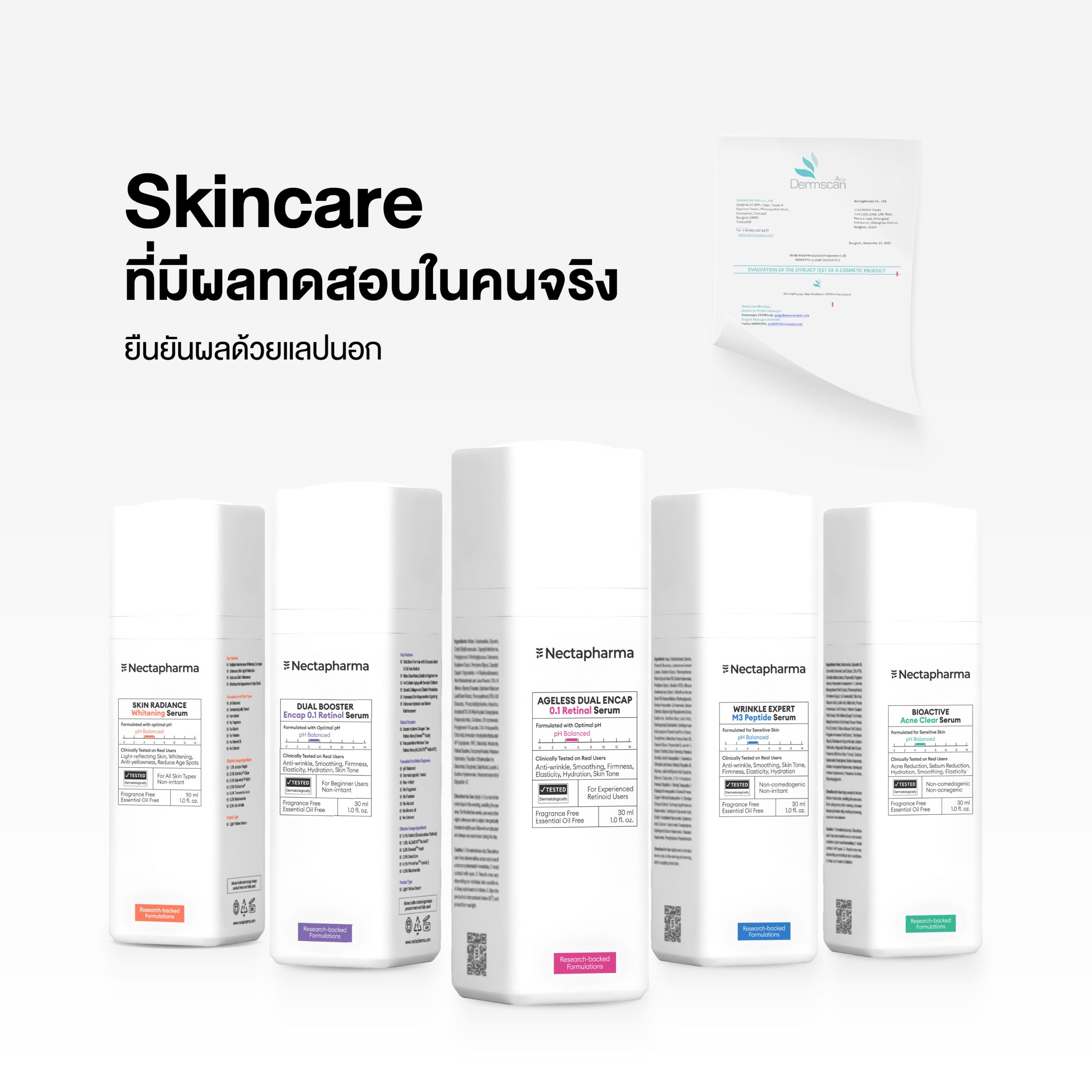 `Nectapharma ผลิตภัณฑ์สุขภาพ
ที่มีงานวิจัยรองรับ`